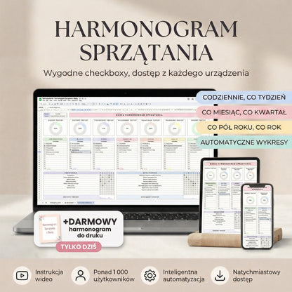 Harmonogram Sprzątania w Exelu