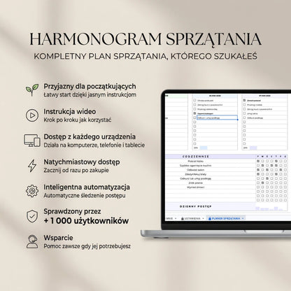 Harmonogram Sprzątania w Exelu