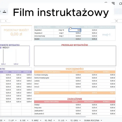 Szablon Budżetu Domowego w Exelu